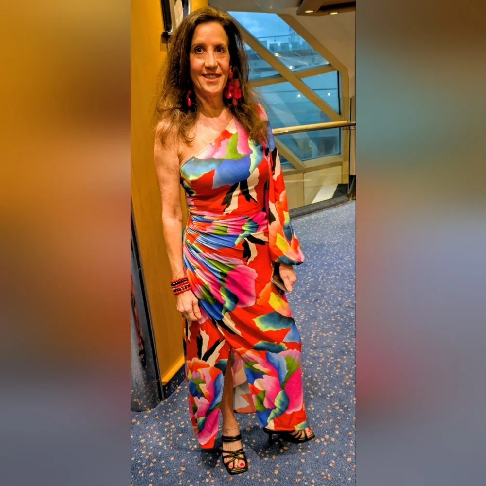 FARM Rio Vibrant One Shoulder Dresa - Picture 4 of 4